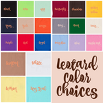 leotard color options