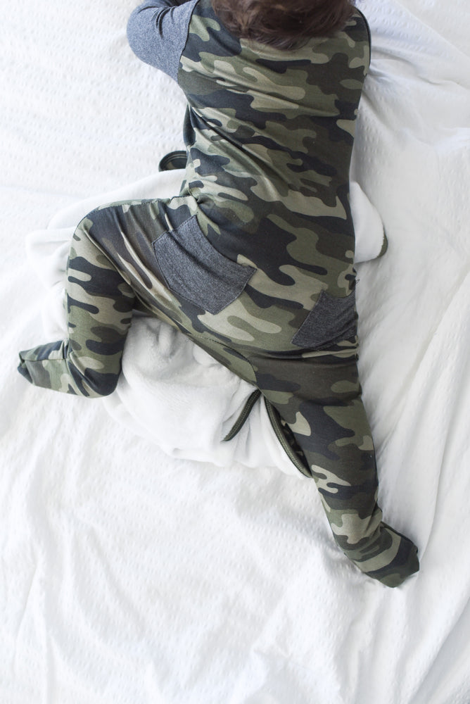 Zipper Footies - Camouflage