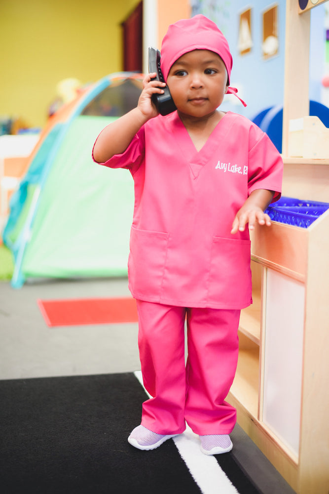 Kids Nurse Costume Scrubs Set 2 / Teal Green