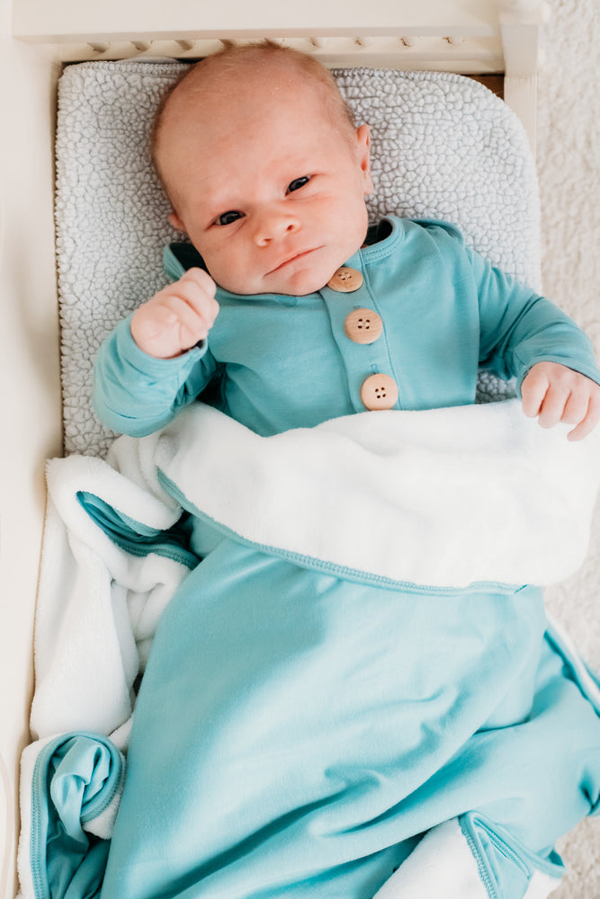 BABY GOWN AND SWADDLE