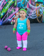 Girls 80s Workout Costume