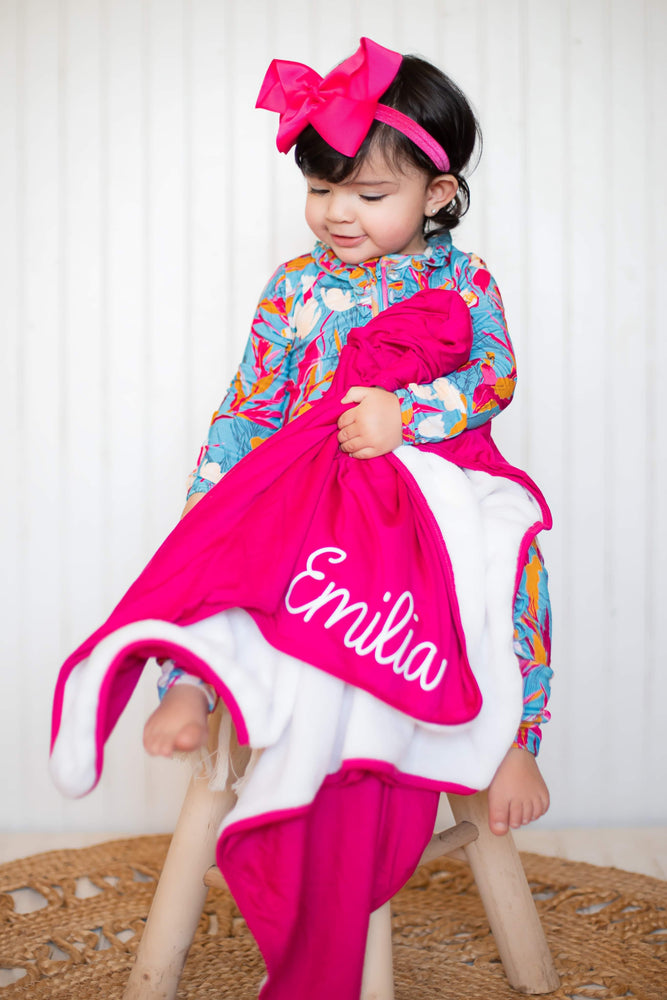 Swaddle Blanket - Bright Pink