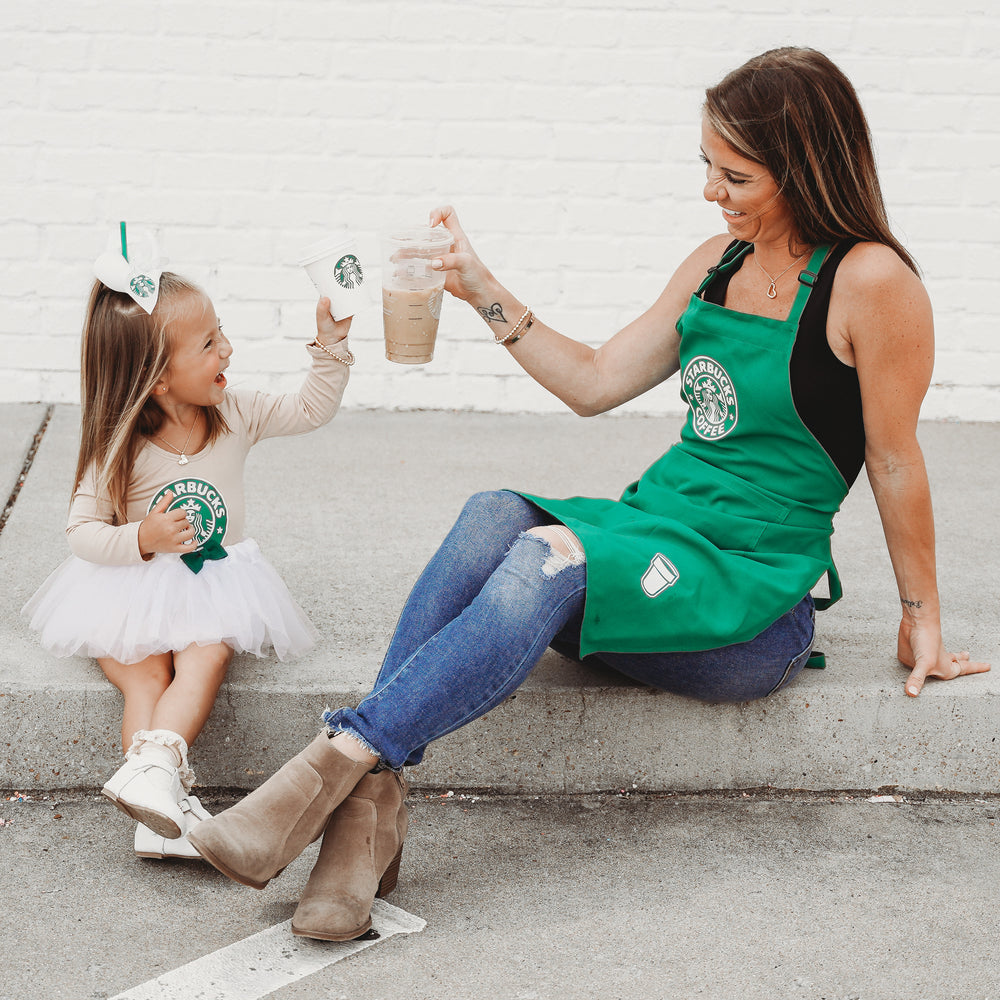 mommy and me starbucks apron