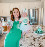 mom barista and baby coffee
