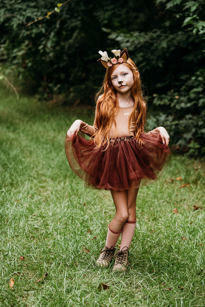 brown dress for deer costume Costume idea Floral Crowns
